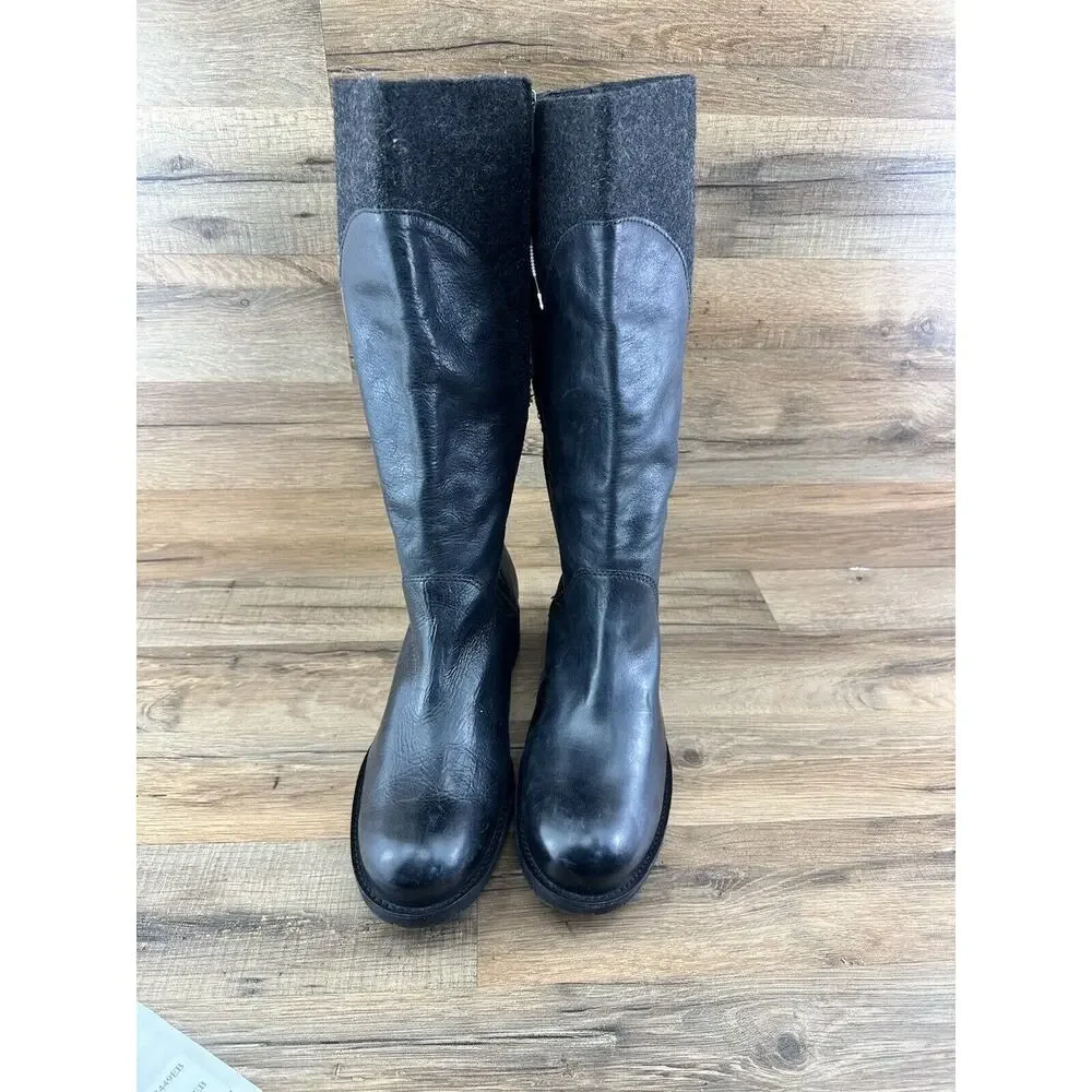 L.L. Bean Women’s Deerfield Leather/Wool Boots size 11 - Picture 2 of 12